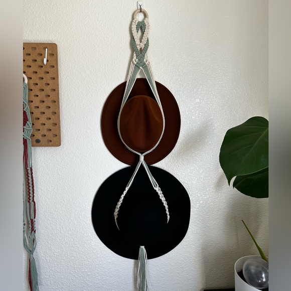 Customize Your Double Macrame Hat Hanger - Picture 11 of 12